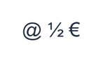 PNG ที่มีแถวฝึกหัดภาษาดัตช์ @ ½ €